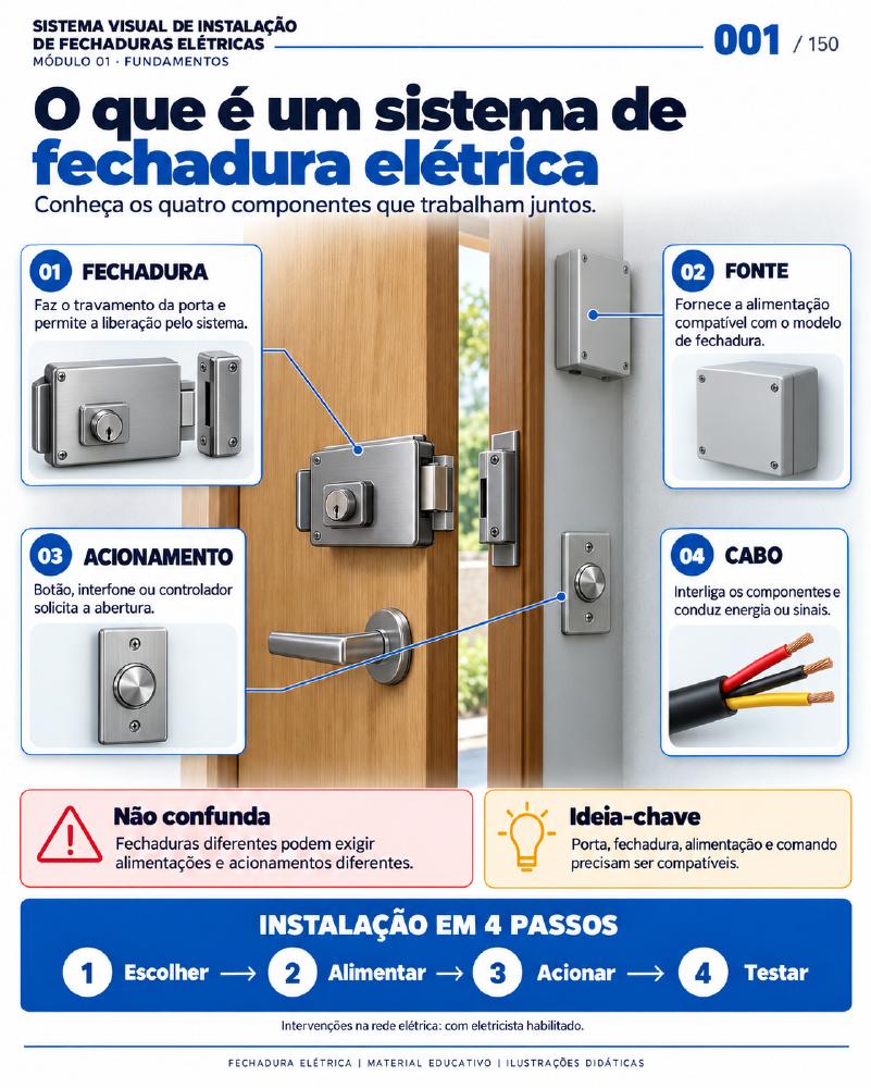 Os quatro componentes do sistema